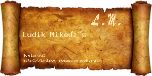 Ludik Mikeás névjegykártya